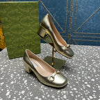 HIGH PUMP 55MM IN GOLDEN SHEEPSKIN