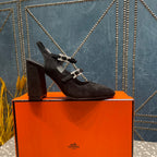 HM Jackie 80 Pump Black Suede 962923