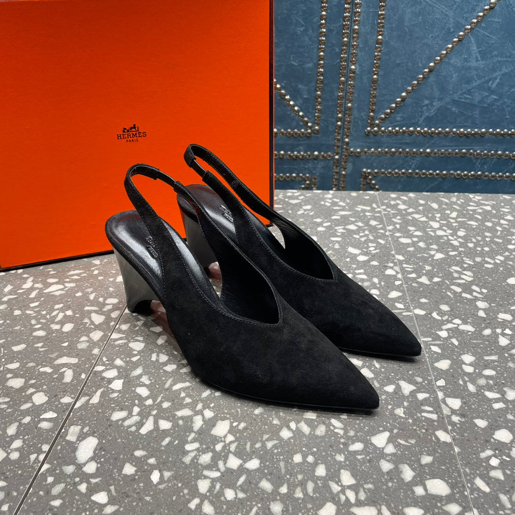 HM Intime 70 Pump Black Suede 962931