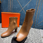 HM Lisa Ankle Boots 80mm Brown Cowhide 531562