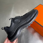 HM Men's Loop Sneaker Black Calfskin 741469