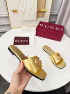 GG 2026 Early Spring Mule Gold Sheepskin 688517