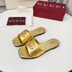GG 2026 Early Spring Mule Gold Sheepskin 688517