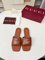 GG 2026 Early Spring Mule Brown Sheepskin 688522
