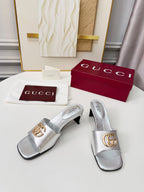 GG 2026 Early Spring Sandals Sliver Sheepskin 688527