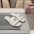 Jimmy 25 Slippers White Nappa Leather 240102