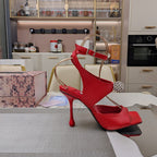 Jimmy 25 Orb 100 Sandal Red Nappa Leather 240018