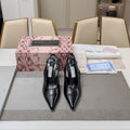 Jimmy 25 Slingback Pump Heels Black Nappa Leather 240025