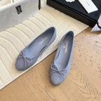CC 25C Ballet Flat Suede Calfskin