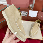 LP Open Walk Ankle Boot In Beige Mix White Suede  978052