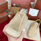 LP Open Walk Ankle Boot In Beige Mix White Suede  978052
