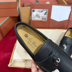 LP 25C Summer Charms Walk Loafer Black Calfskin 212600
