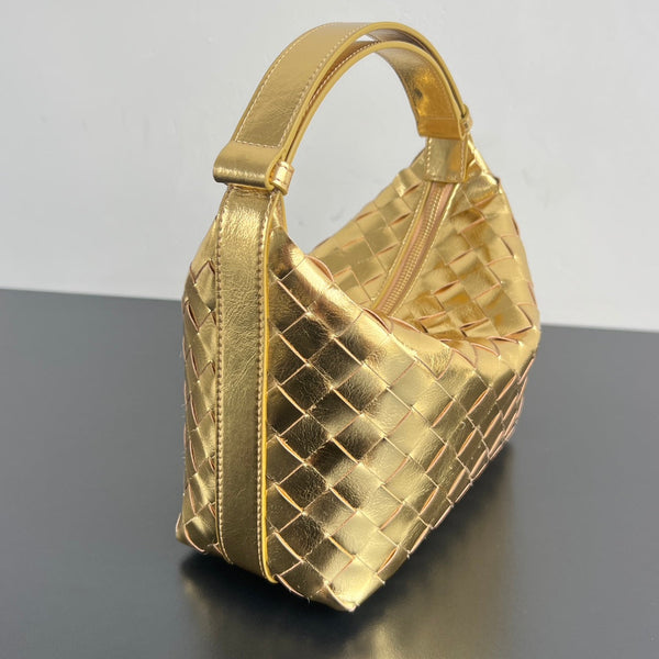 WALLACE 22 BAG GOLD METALIC CALFSKIN