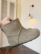 UGG Classic Femme Mini Boots Stone Clay Wool Suede 517909