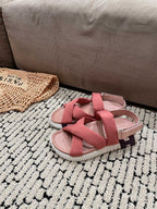 ELECTRIC SANDAL ROUGE CALFSKIN