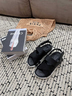 ELECTRIC SANDAL BLACK CALFSKIN