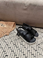 ELECTRIC SANDAL BLACK CALFSKIN