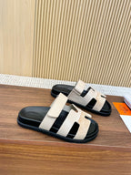 HM 2025 Chypre Sandals Beige Suede Calfskin 294383