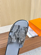 HM Men Izmir Sandals Grey Snakeskin 799286