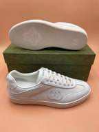 GG Men's G75 Sneaker White Cowhide 523545