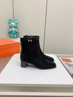 HM Hommage Ankle Boot Black Suede 971355