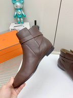 HM Neo Ankle Boot Earth Brown Calfskin 971365