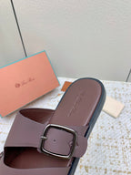 LP Men Sandals In Classic Brown Calfskin
