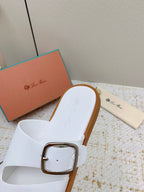 LP Men Sandals In White Calfskin