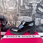 Diamond Loafers Viv Black Cowhide Patent Leather 184411