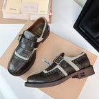 Church's X Miu Loafers Brown Black Calfskin