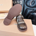Church's X Miu Loafers Brown Black Calfskin