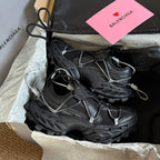 HIKE SNEAKER IN BLACK MESH, POLYURETHANE AND POLYESTER