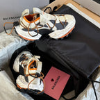 HIKE SNEAKER IN BEIGE AND ORANGE MESH, POLYURETHANE AND POLYESTER