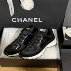 CC 25A Trainers Black Laminated Calfskin And Suede Calfskin 352121