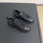HM Men's Sneaker Black Calfskin 388073