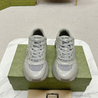 GG RIPPLE TRAINER LIGHT GRAY LAMBSKIN