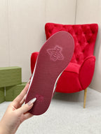 GG Sneaker Burgundy White Canvas