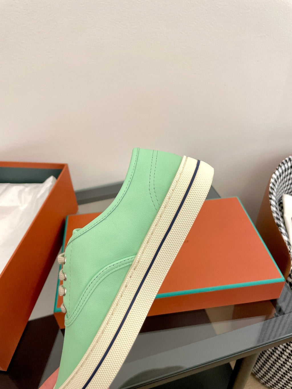 LP Nantucket Walk Sneaker Mint Green Leather 723196