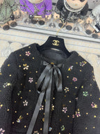 CC 25 Tweed Jacket Butterfly Black Laine Wool Polyester 251958