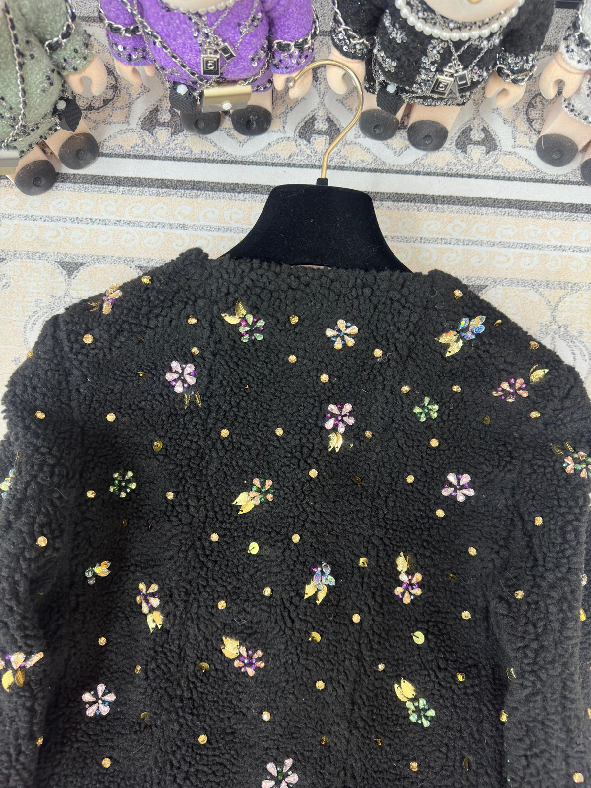 CC 25 Tweed Jacket Butterfly Black Laine Wool Polyester 251958