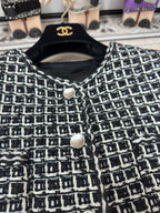 CC 25 Tweed Jacket Black White Cotton Polyester 251964