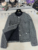 CC 25 Tweed Jacket Black White Cotton Polyester 251964