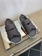 HM Men's Electric Sandals Dark Grey Calfskin 602600