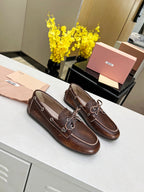miu loafer sienna calfskin