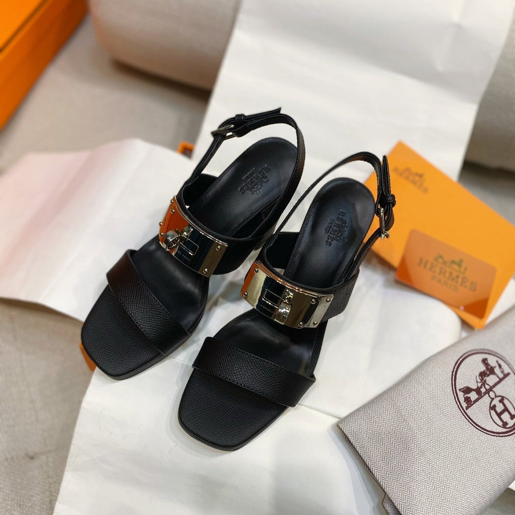 HM Ilona90 Slingback Black Calfskin 347912