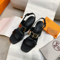 HM Ilona90 Slingback Black Calfskin 347912