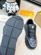 LV Classic Sneaker Black Monogram Mesh Leather 625423