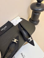 CELINE Pump Black Fabric 235702