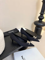 CELINE Pump Black Fabric 235702