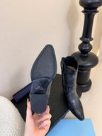 PRA short boots charcoal black leather 478573